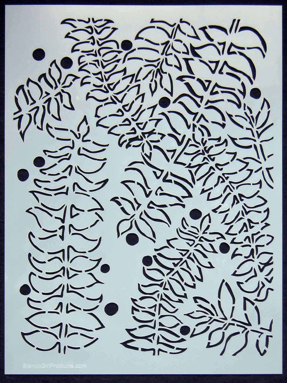 Vines & Berries 9x12 stencil by janeville on Etsy