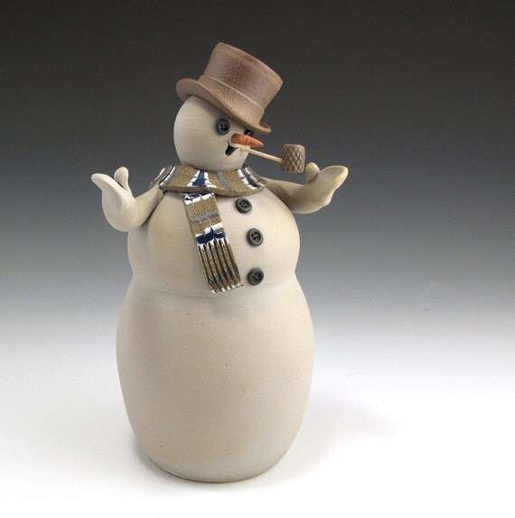 the snowman pottery figures