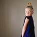 1970s Royal blue Velvet dress, size 5/6