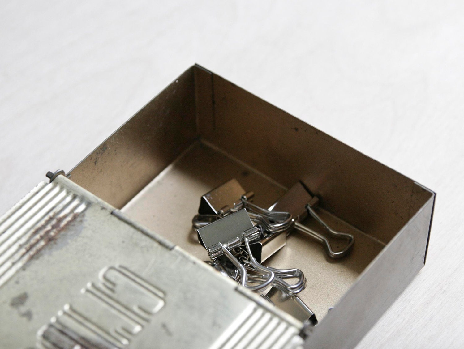 vintage brass desk set