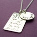 SALE - You Are My Sunshine Necklace - Personalized Mother's Charm Necklace in Sterling Silver - Child's Name Necklace by Eclectic Wendy