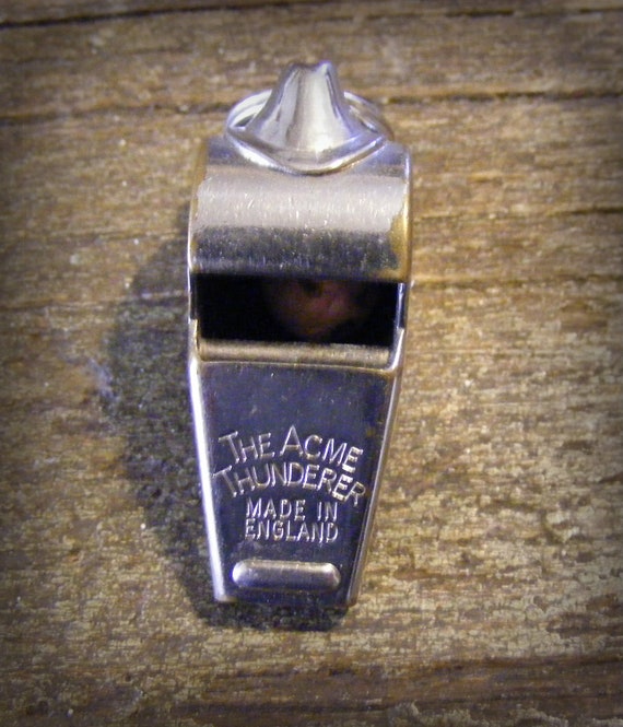 Vintage The Acme Thunderer Metal Whistle England