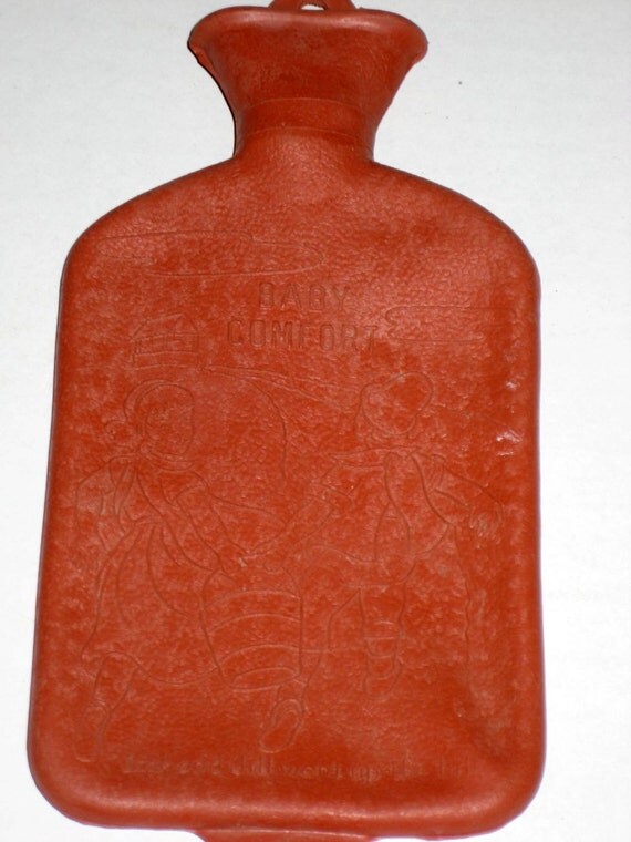 Vintage 1940s Baby or Child's Hot Water Bottle Baby