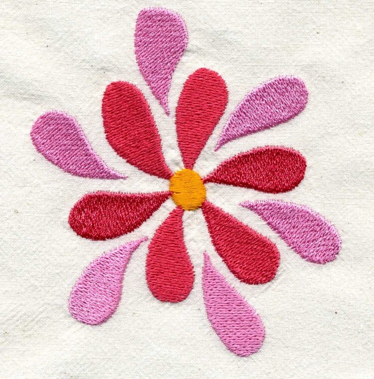 Funky Flowers Embroidery Design Set Machine by Genniewren on Etsy