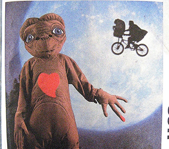 Vintage E.T. Extra Terrestrial ET Costume Pattern McCalls boy