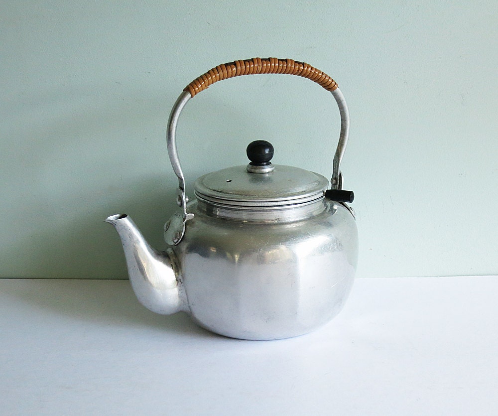 Vintage 2Cup Aluminum Teapot Made in Japan