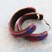 Ethnic Beaded Earrings - Like a Maasai Beaded Leather Hoop Earrings