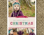 Items similar to Christmas Photo Card, Customized 5x7 PRINTABLE. I Customize You Print - Bold on