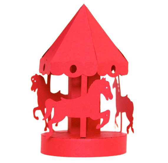 Download Items similar to 3D carousel - Digital Cutting File - SVG and DXF on Etsy