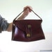 Bridle and Buckle Vintage 60s 70s Genuine Leather Shoulder Bag with Braided Strap