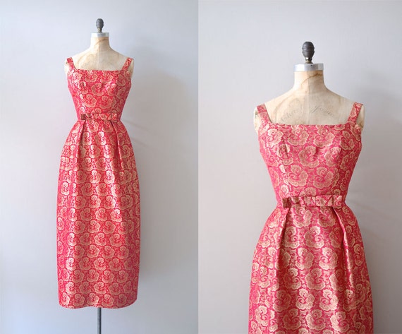 1960s dress / 60s dress / brocade / Maximum Joy