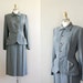 1950s suit / wool 50s suit / Fountainhead gabardine suit