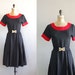 80s does 50s dress / vintage 70s dress / Time After Time