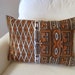 Tribal Vera Pillow Sham - Luxe Throw Pillow Cover in Brown Haida Totems - Decorative Cushion Handmade with Vintage Vera Silk