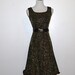 Vintage Dress Black Gold Glitz