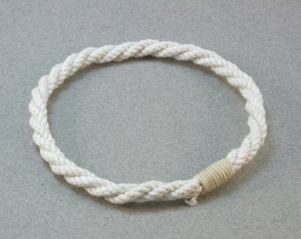 white cotton rope bracelets soft bangle bracelets stackable bracelets 2186