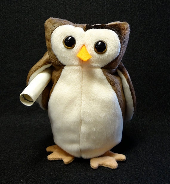 Items similar to Hufflepuff Harry Potter Brown Messenger Owl on Etsy