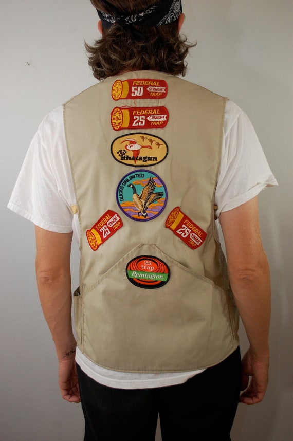 Vintage 10X Shooting Vest with PATCHES made in USA