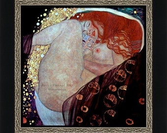 Gustav Klimt's "DANAE" 1907 - Giclee Art Print - Danae Klimt Print - Dreaming - Sleeping Wall Art - Art Nouveau Poster