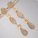 Druzy Earrings Long Dangle Earrings Beige Jasper Statement Jasper Slice Gemstone Luxury Fall Fashion Beach Wedding Earrings -Ariana