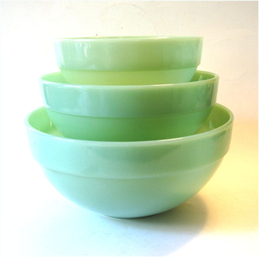 Fire King Jadeite Jadite Jadeite Glass Colonial Band Mixing