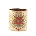 Leather cuff / wallet wristband - Art Nouveau