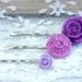 Purple Flower Hair Pins, Flower Bobby Pins, Floral Hair Accessories, Bobby Pin Set, Purple