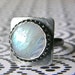 Moonstone Ring, Size 6, Modern Ring, Boho Ring, Sterling Silver Ring, Cocktail Ring, Rustic Ring