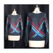 Vintage 80s Intersecting Destinies in Jeweltones Sweater