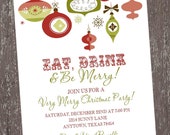Holiday Christmas Invitation - 1.00 each with envelope Il_170x135