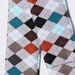 Camera Strap Cover- lens cap pocket and padding included- Argyle