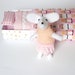 Pink Felt mouse in match box Clara and the nutcracker
