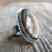 xX RESERVED Xx Smoky Quartz Ring in Oxidized Sterling Silver - The Ruffle Ring in Smoky