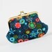 VACATION - Daddy purse - Graphic garden in navy - metal frame purse
