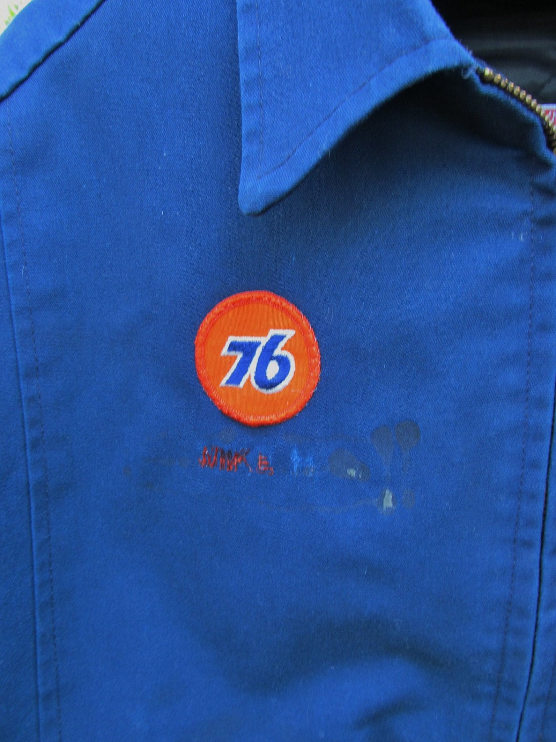 Vintage Union 76 Gas Station Attendant Uniform Jacket Large L