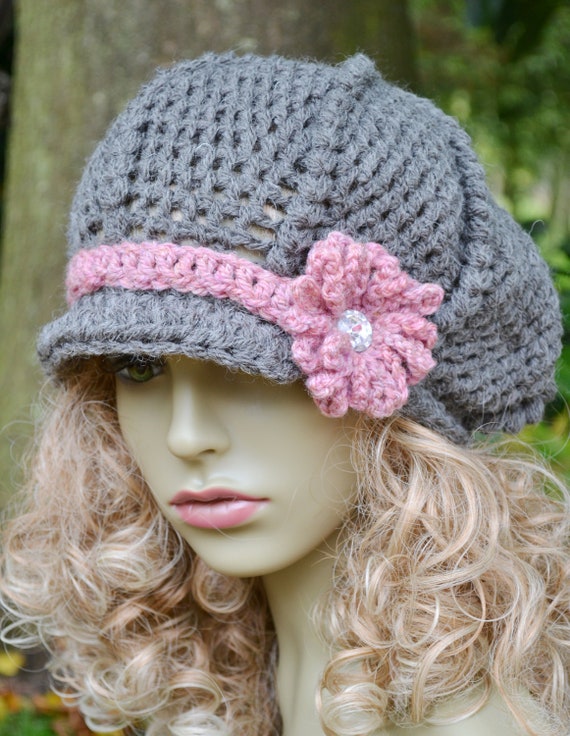 Items similar to PDF Baker Boy Newsboy Hat Pattern Crocheted Pattern ...