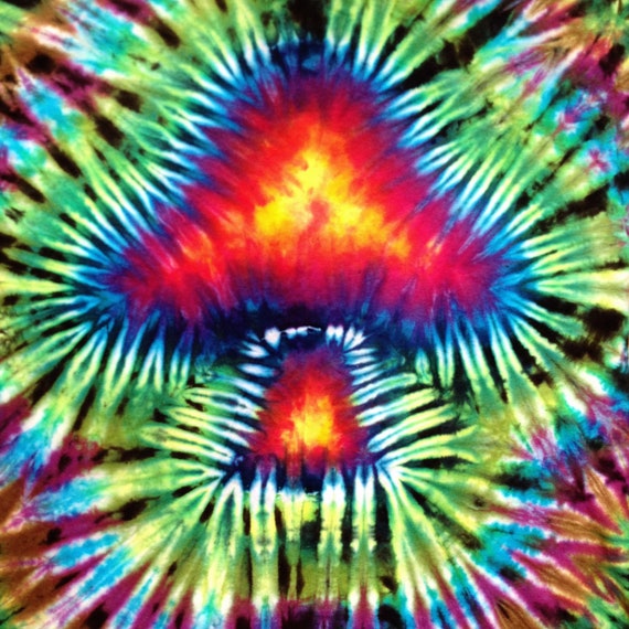 Items similar to Mushroom Tie Dye Adult Large Double sided tshirt on Etsy