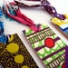 Book mark set, African wax print fabric. For the book lover x 3