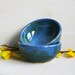 Blue Prep Bowls - Handmade Small Rustic Ceramic Bowls - Indigo Blue Prep Bowls - Pair of Pottery Bowls Great for Kitchen Preparation