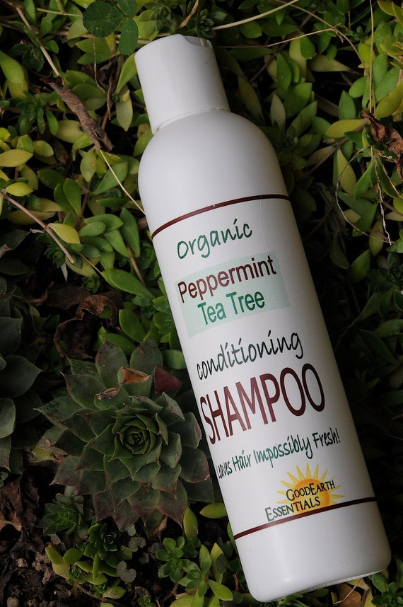 ORGANIC SHAMPOO Peppermint and Tea Tree leave your hair