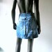 80s Esprit acid wash denim jean skirt - 29 inch waist - blue denim short mini - resort collection