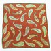 Vintage Brown Paisley Linen Handkerchief by Mary Lewis
