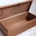 Vintage Dovetail Wood Cigar Box