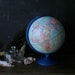 Vintage Globe With Monaco Blue Stand Repogle World