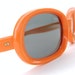 Vintage Orange 60s Sunglasses 1960s Italy