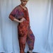 Oversized Rayon Batik Print Jumpsuit Last chance