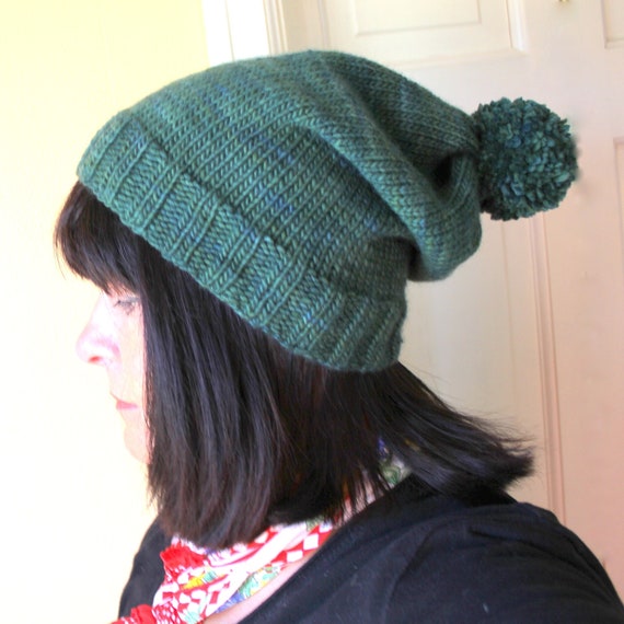 Items similar to Bobble Hat/Stocking Cap Knitting Pattern in Six Sizes ...