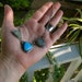 Sterling Silver and Kingman Turquoise Layered Triangle Necklace