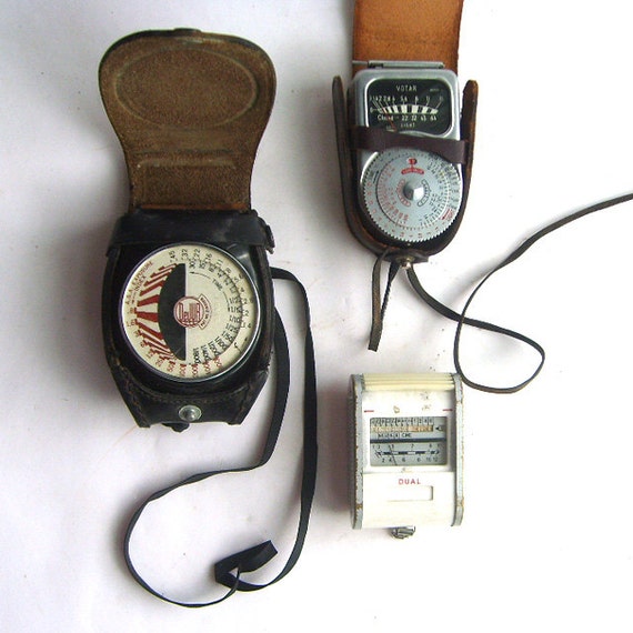 Vintage Camera Light Meter Collection