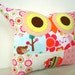 NEW//PATCHWORK /Plumage migrate owl pillow/Ready to ship